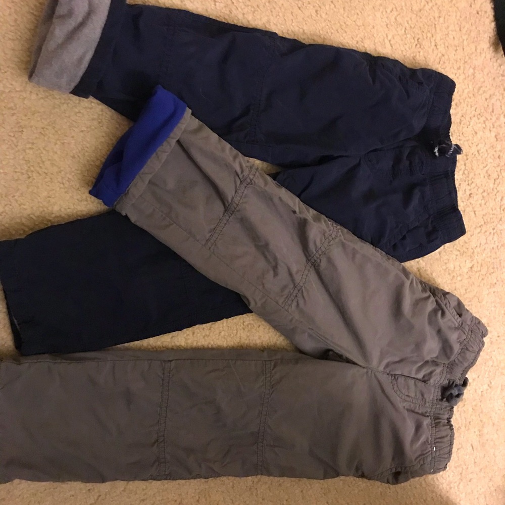 Boys fleece lined pants